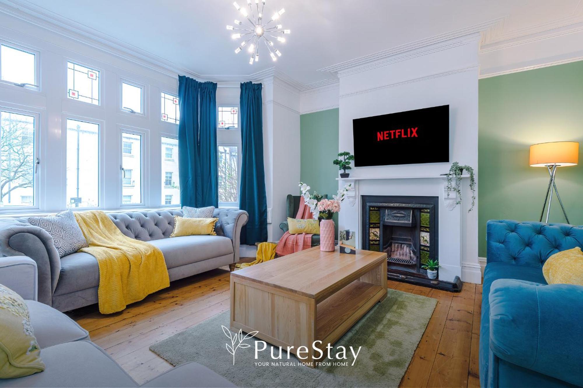 Incredible - Five Bedroom - 7 Actual Beds - 6 Bathroom House By Purestay - Central Bath With Parking Exteriér fotografie
