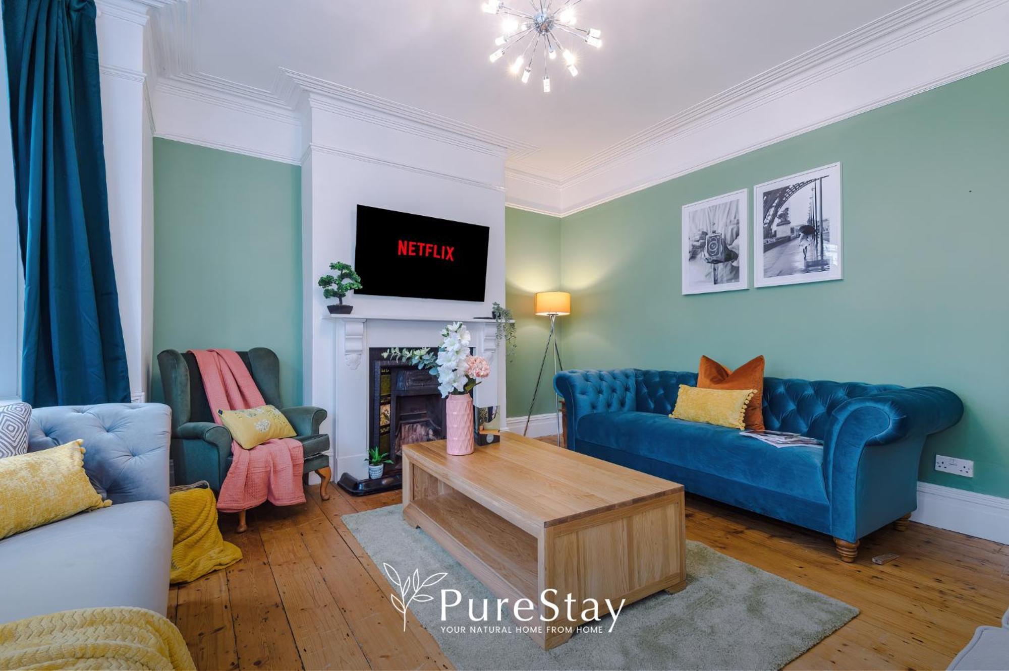 Incredible - Five Bedroom - 7 Actual Beds - 6 Bathroom House By Purestay - Central Bath With Parking Exteriér fotografie